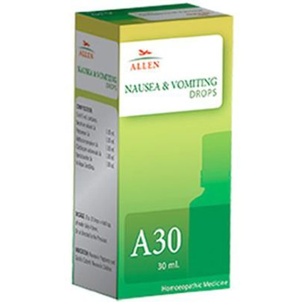 Allen A30 Nausea & Vomiting Drop bottle of 30 ml Drop Allen A30 Nausea & Vomiting Drop bottle of 30 ml Drop