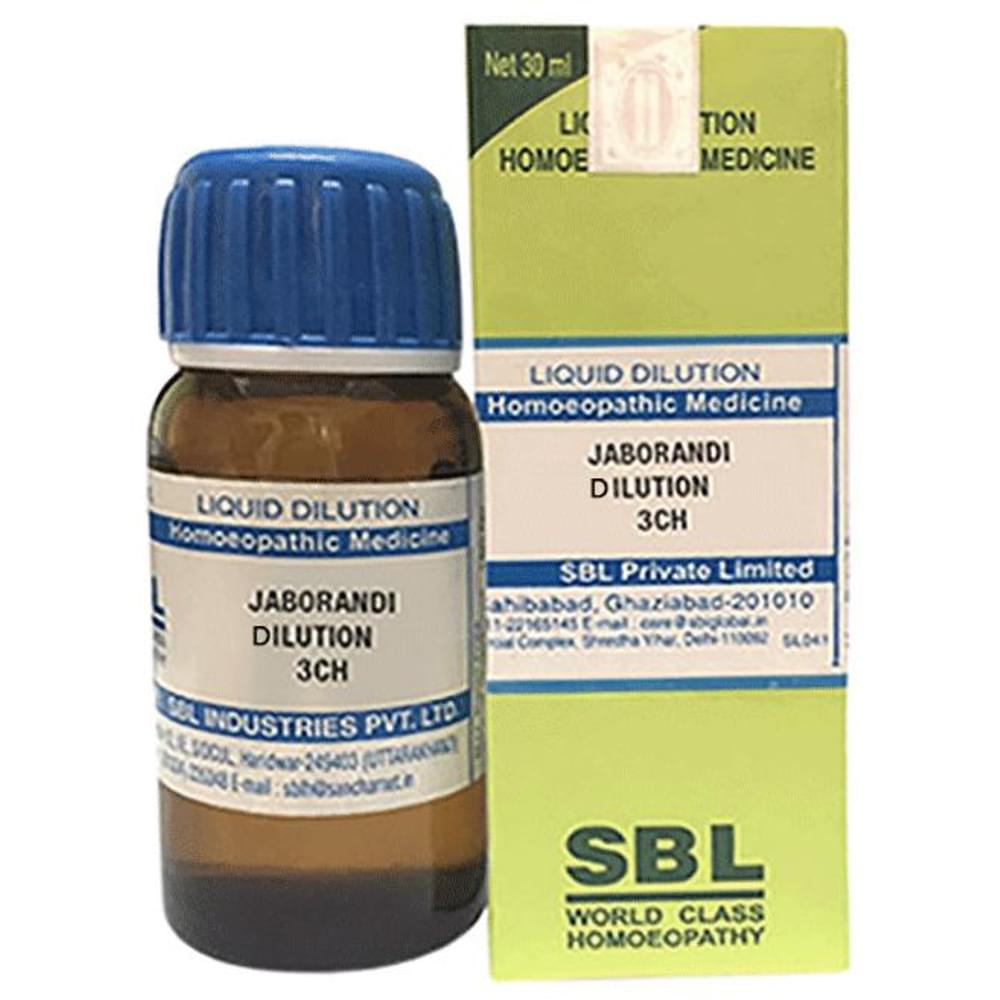 SBL Jaborandi Dilution 3 CH bottle of 30 ml Dilution
