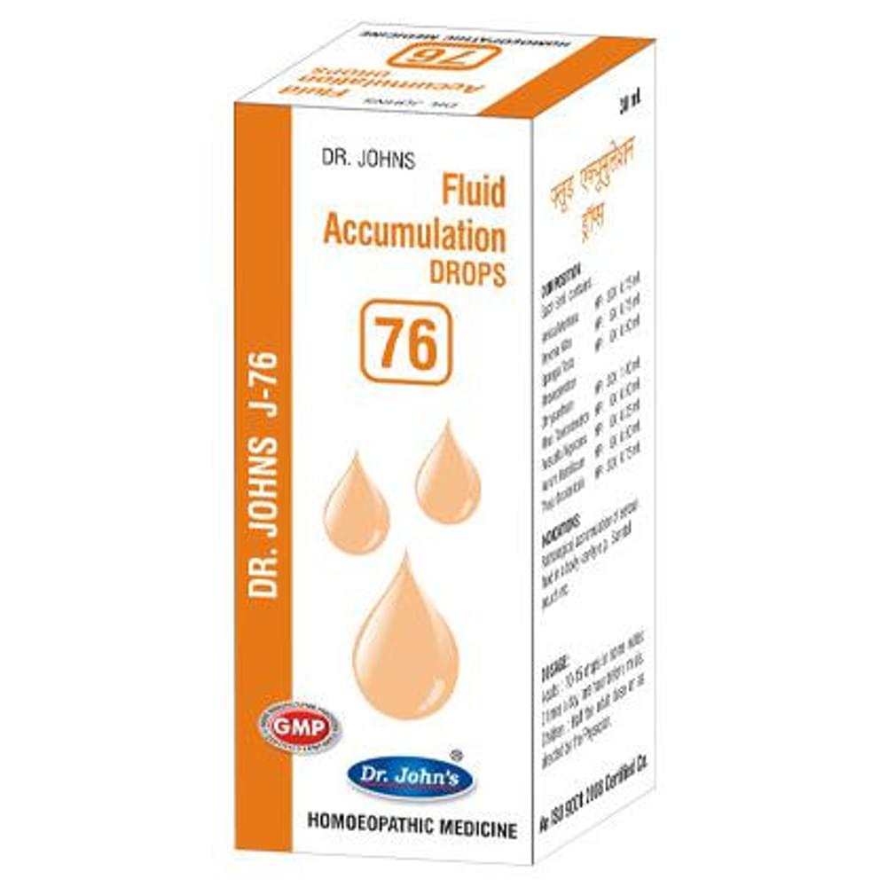Dr. Johns J-76 Fluid Accumulation Drop bottle of 30 ml Drop