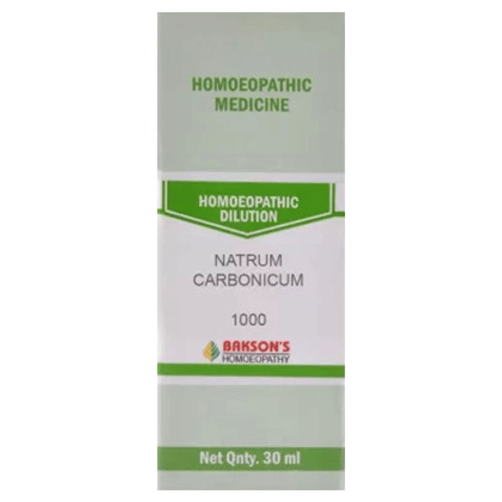 Bakson's Homeopathy Natrum Carbonicum Dilution 1000 CH bottle of 30 ml Dilution