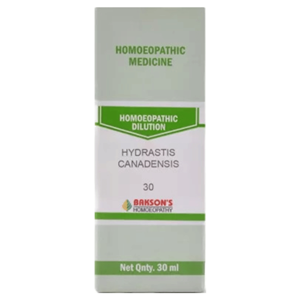Bakson's Homeopathy Hydrastis Canadensis Dilution 30 bottle of 30 ml Dilution