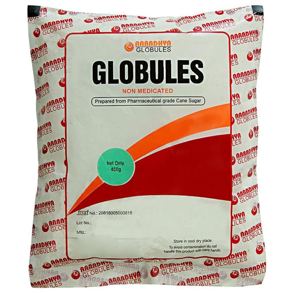 Aaradhya Sugar Globules Size 20 packet of 450 gm Globules