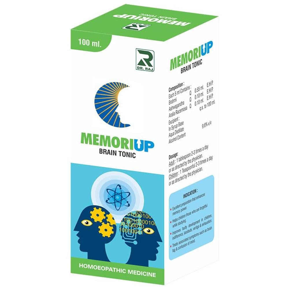 Dr. Raj Memoriup Brain Tonic bottle of 100 ml Tonic Dr. Raj Memoriup Brain Tonic bottle of 100 ml Tonic