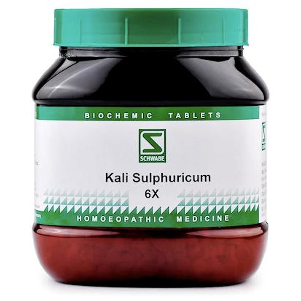 Dr Willmar Schwabe India Kali Sulphuricum Biochemic Tablet 6X bottle of 550 gm Biochemic Tablet