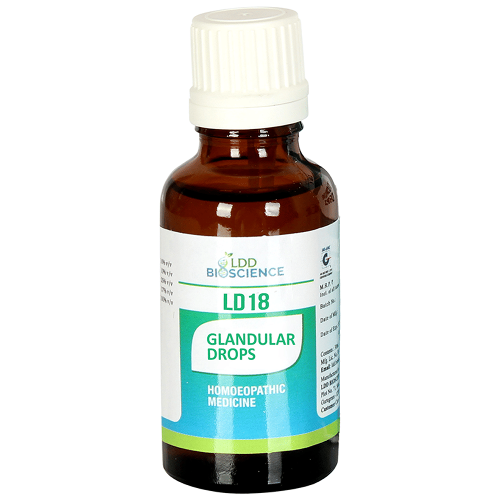 LDD Bioscience LD 18 Glandular Drop bottle of 30 ml Drop LDD Bioscience LD 18 Glandular Drop bottle of 30 ml Drop