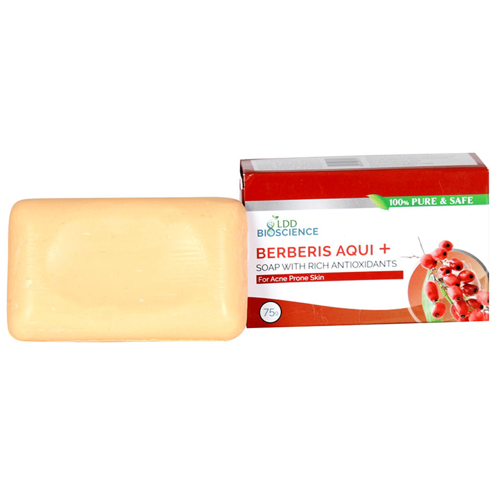 LDD Bioscience Berberis Aqui + Soap with Rich Antioxidants box of 75 gm Soap
