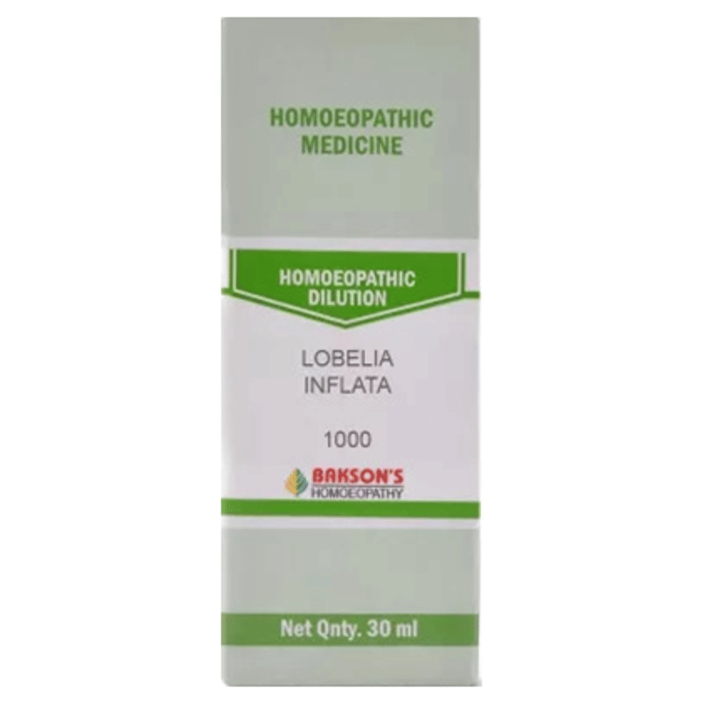 Bakson's Homeopathy Lobelia Inflata Dilution 1000 CH bottle of 30 ml Dilution
