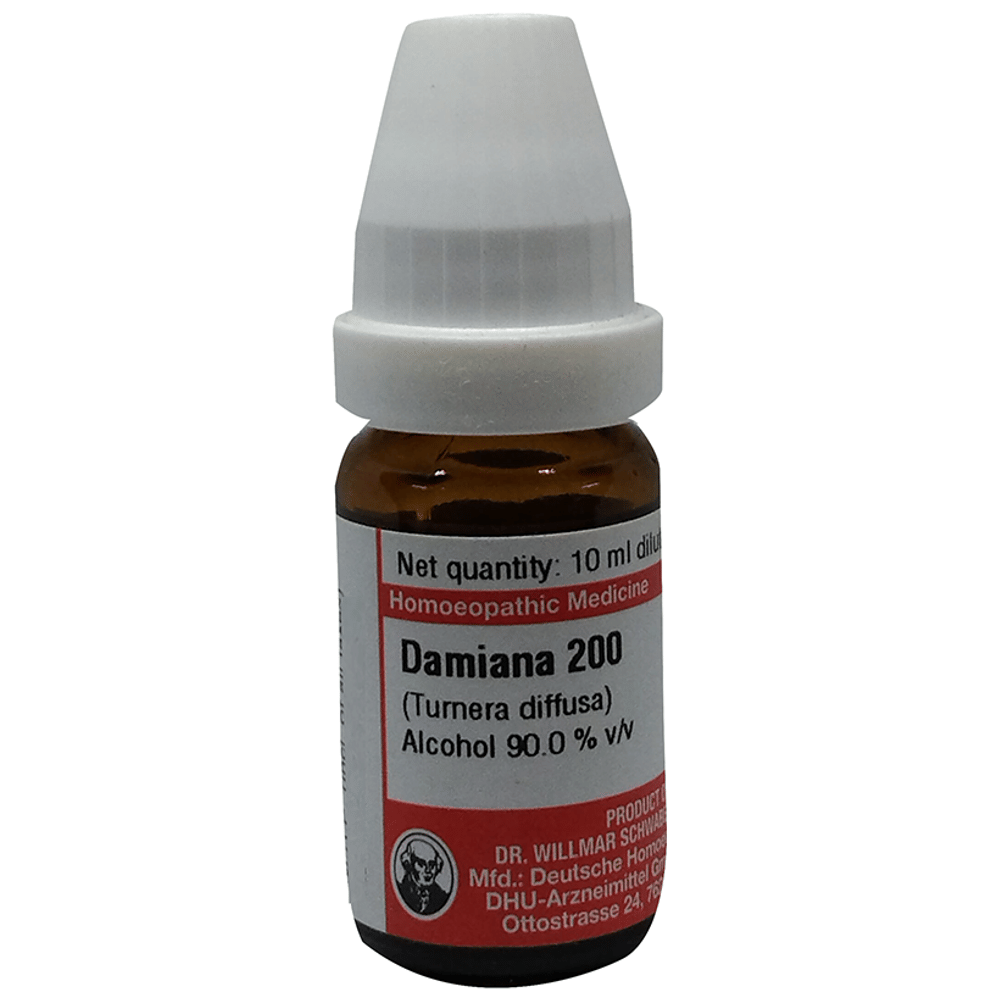 Dr Willmar Schwabe Germany Damiana Dilution 200 bottle of 10 ml Dilution