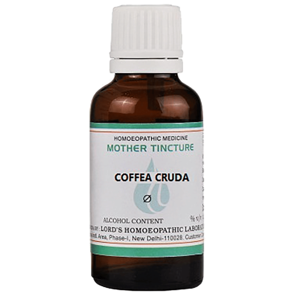 Lord's Coffea Cruda Mother Tincture Q bottle of 30 ml Mother Tincture Lord's Coffea Cruda Mother Tincture Q bottle of 30 ml Mother Tincture