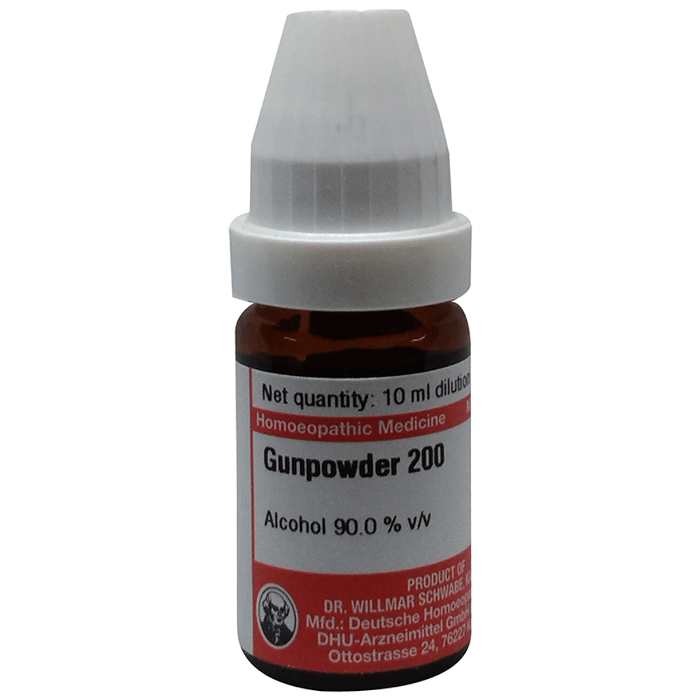 Dr Willmar Schwabe Germany Gunpowder Dilution 200 bottle of 10 ml Dilution