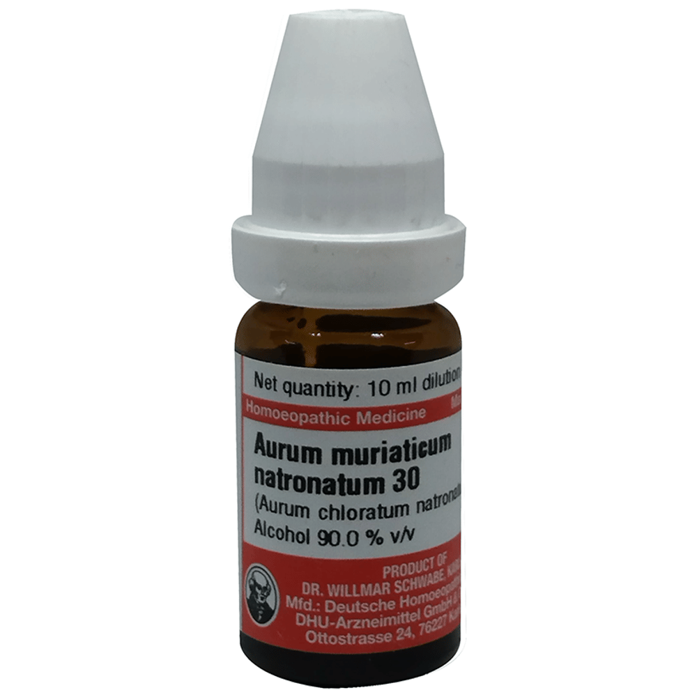Dr Willmar Schwabe Germany Aurum muriaticum Natronatum Dilution 30 bottle of 10 ml Dilution