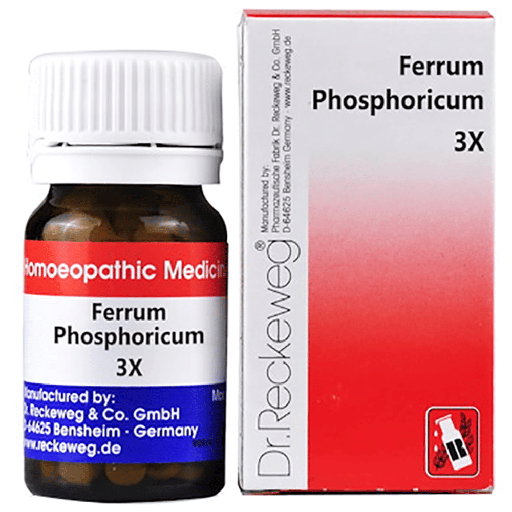 Dr. Reckeweg Ferrum Phosphoricum Biochemic Tablet 3X bottle of 20 gm Biochemic Tablet Dr. Reckeweg Ferrum Phosphoricum Biochemic Tablet 3X bottle of 20 gm Biochemic Tablet