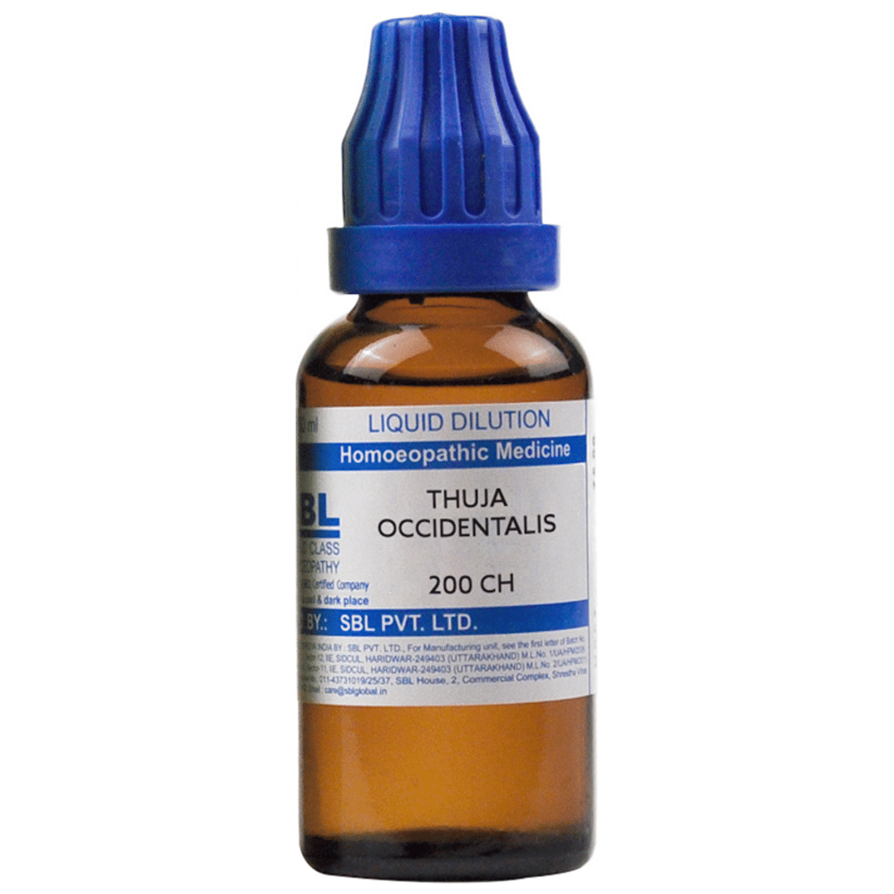 SBL Thuja Occidentalis Dilution 200 CH bottle of 30 ml Dilution