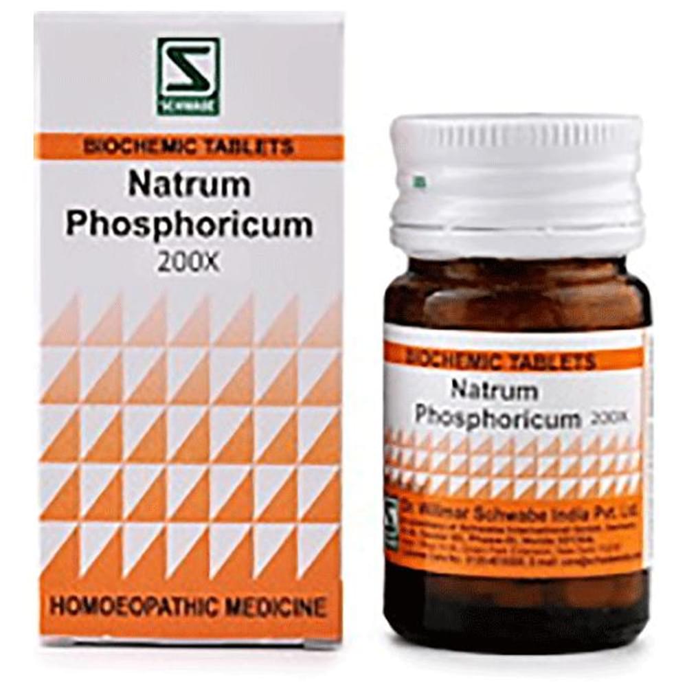 Dr Willmar Schwabe India Natrum Phosphoricum Biochemic Tablet 200X bottle of 20 gm Biochemic Tablet