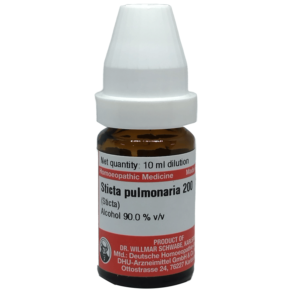 Dr Willmar Schwabe Germany Sticta Pulmonaria Dilution 200 bottle of 10 ml Dilution