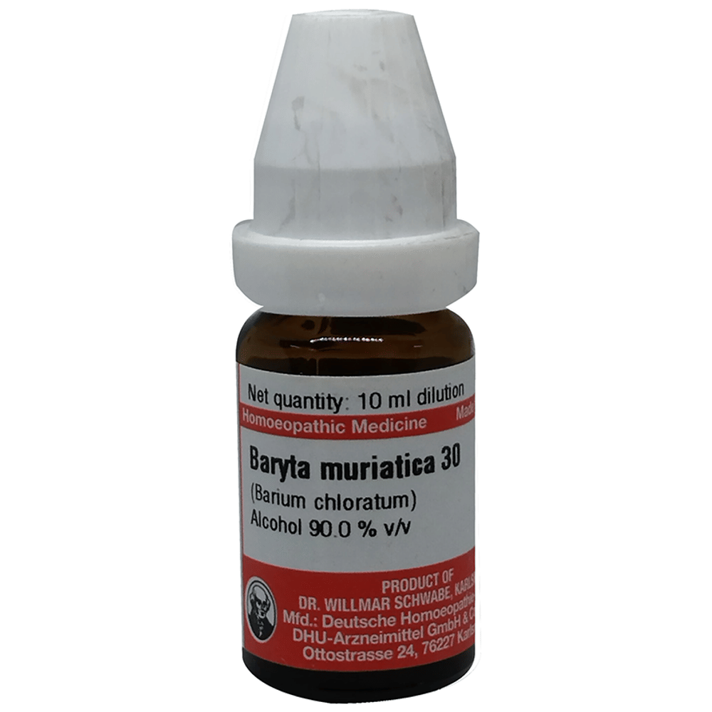 Dr Willmar Schwabe Germany Baryta Muriatica Dilution 30 bottle of 1 ml Dilution