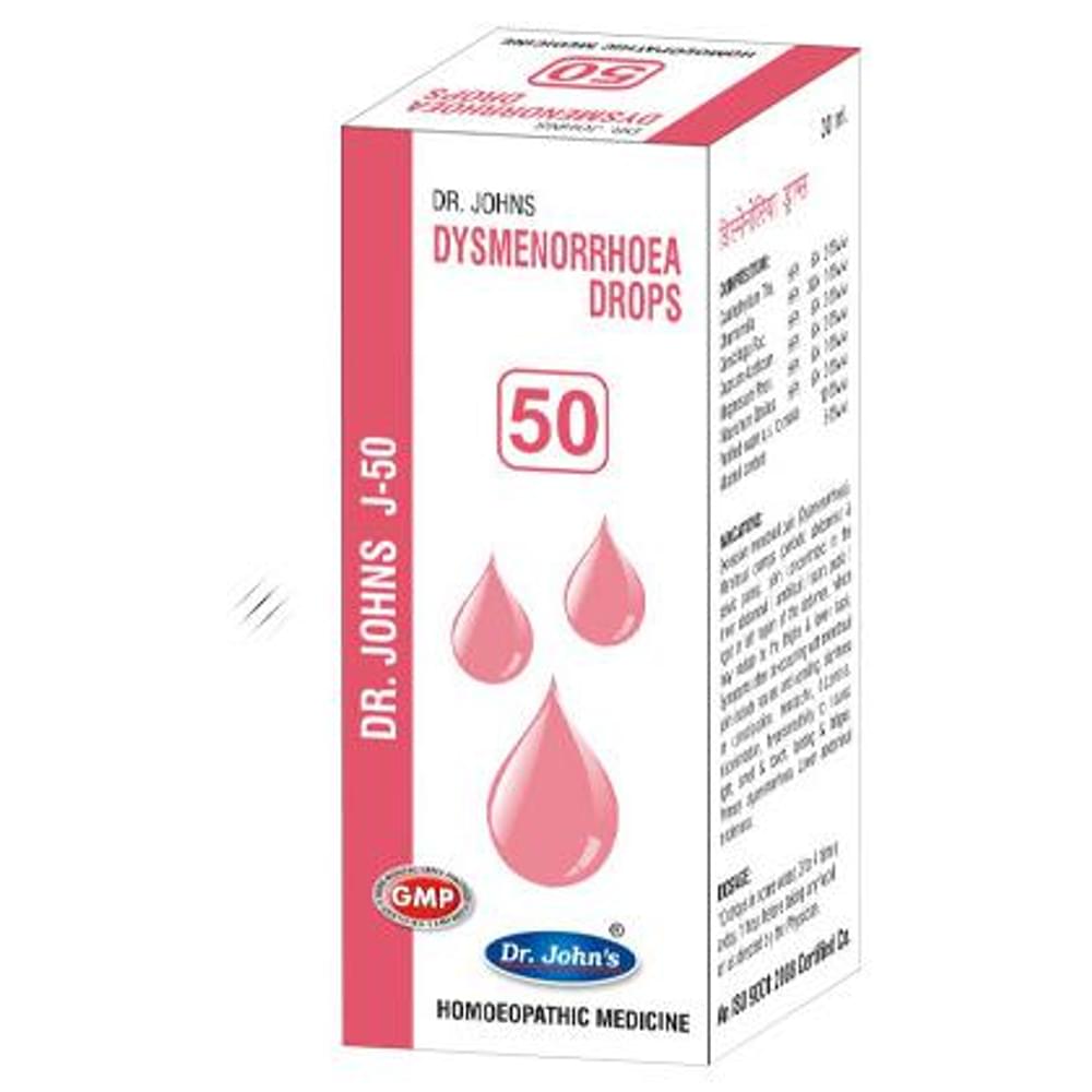 Dr. Johns J-50 Dysmenorrhoea Drop bottle of 30 ml Drop Dr. Johns J-50 Dysmenorrhoea Drop bottle of 30 ml Drop
