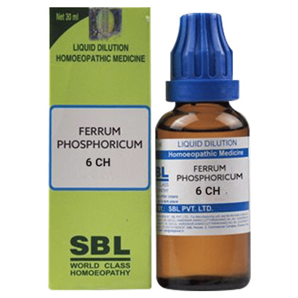 SBL Ferrum Phosphoricum Dilution 6 CH bottle of 30 ml Dilution
