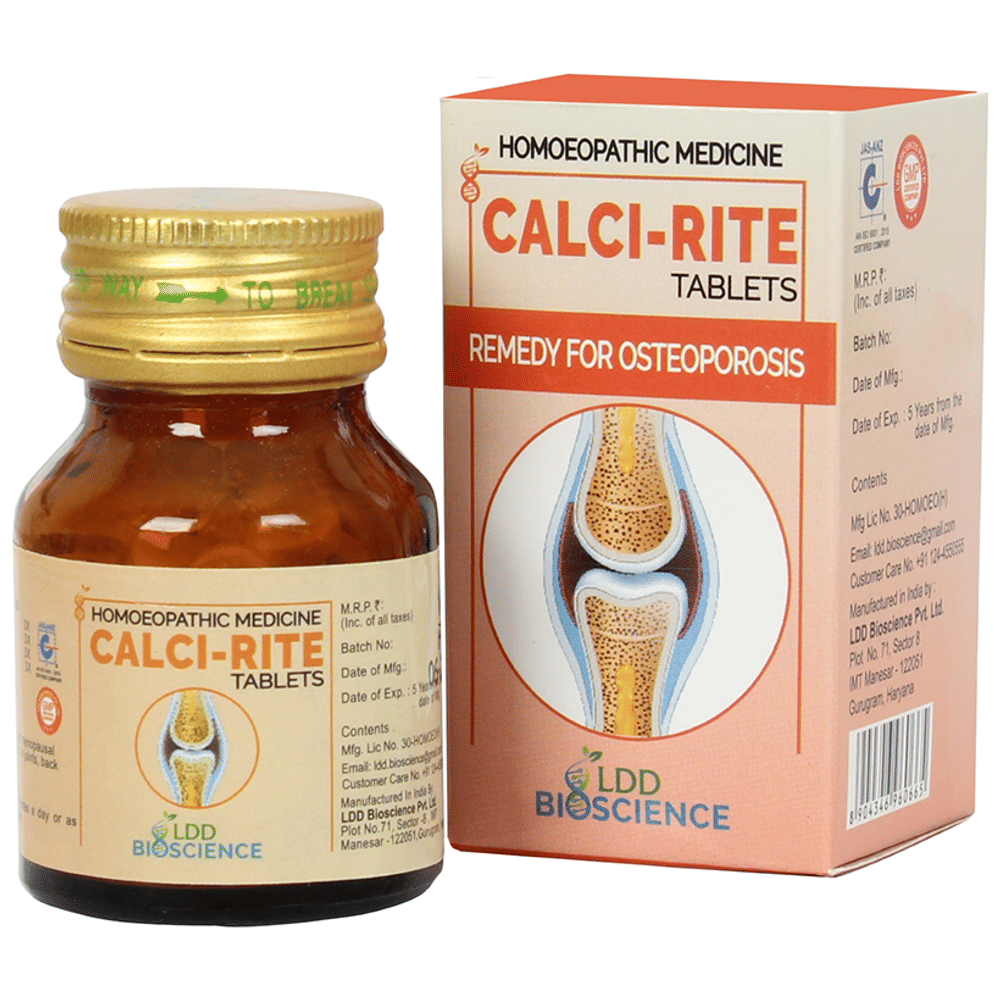 LDD Bioscience Calci-Rite Tablet bottle of 25 gm Tablet