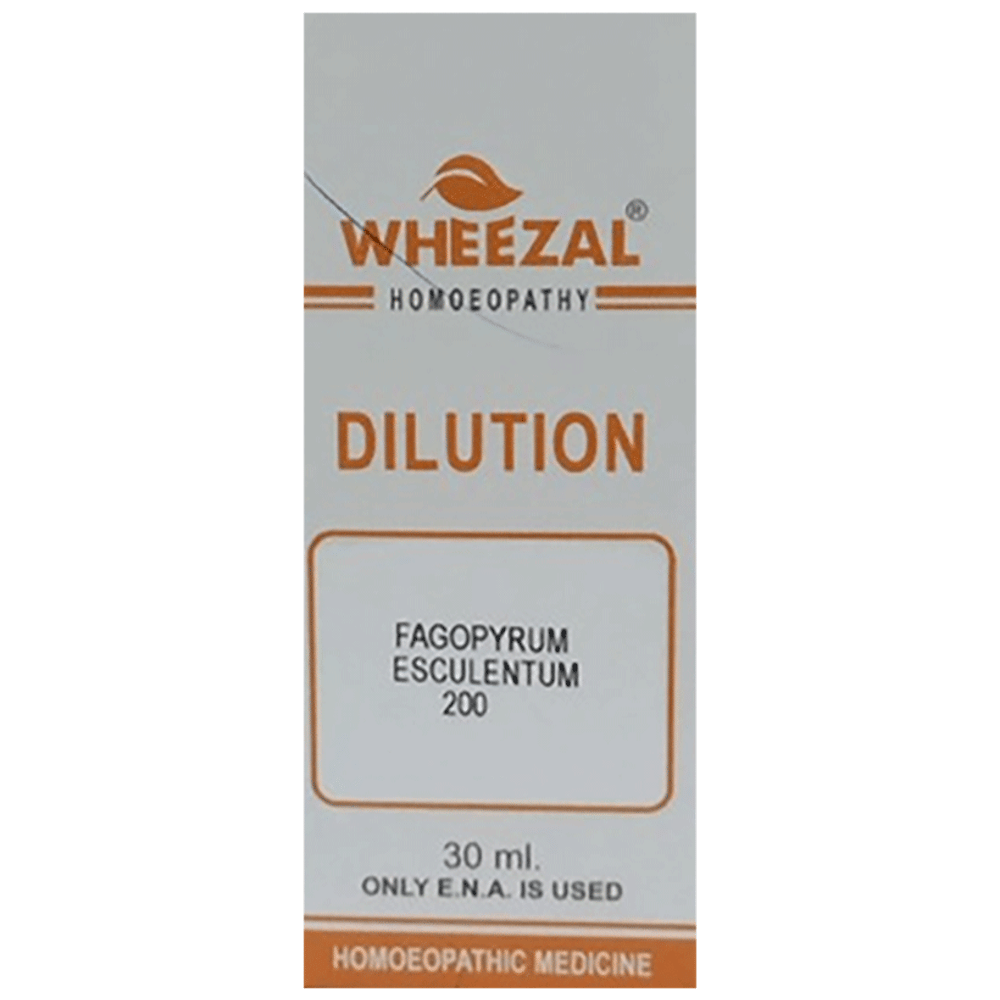 Wheezal Fagopyrum Esculentum Dilution 200 bottle of 30 ml Dilution