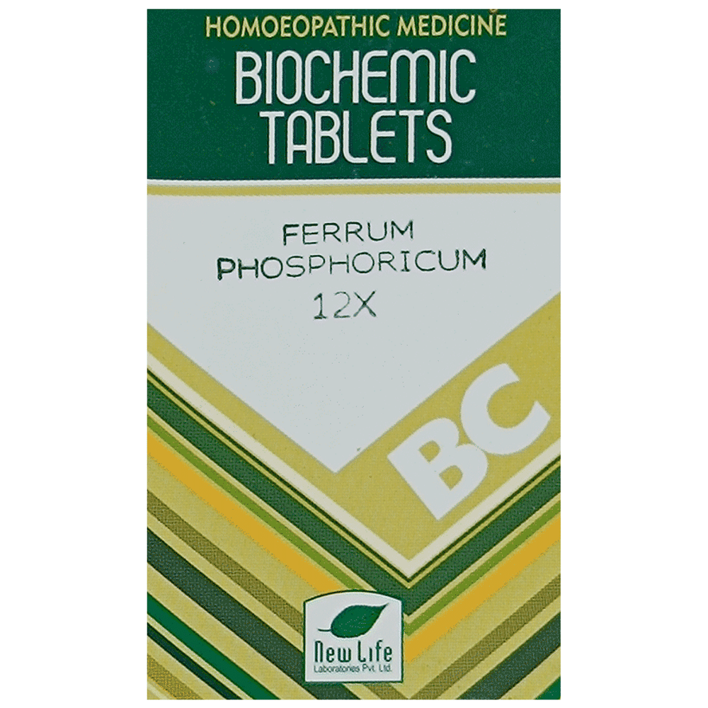 New Life Ferrum Phosphoricum Biochemic Tablet 12X bottle of 25 gm Biochemic Tablet