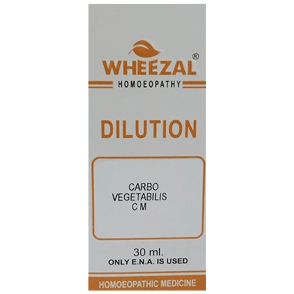 Wheezal Carbo Vegetabilis Dilution CM bottle of 30 ml Dilution