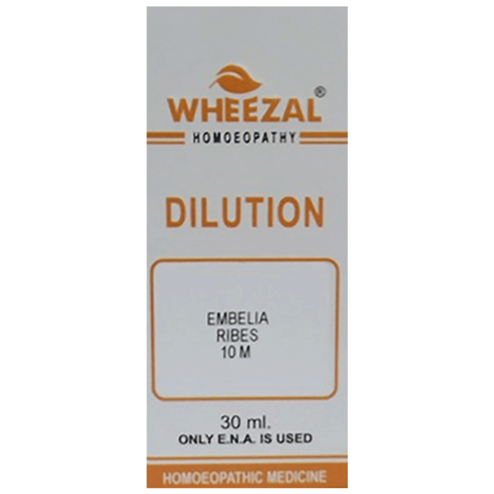 Wheezal Embelia Ribes Dilution 10M bottle of 30 ml Dilution Wheezal Embelia Ribes Dilution 10M bottle of 30 ml Dilution