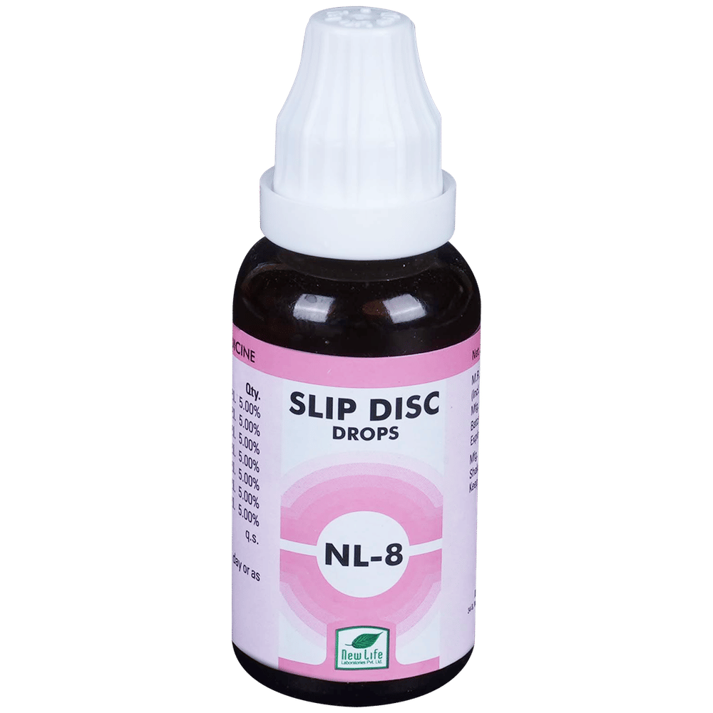 New Life NL 8 Slip Disc Drop bottle of 30 ml Drop New Life NL 8 Slip Disc Drop bottle of 30 ml Drop