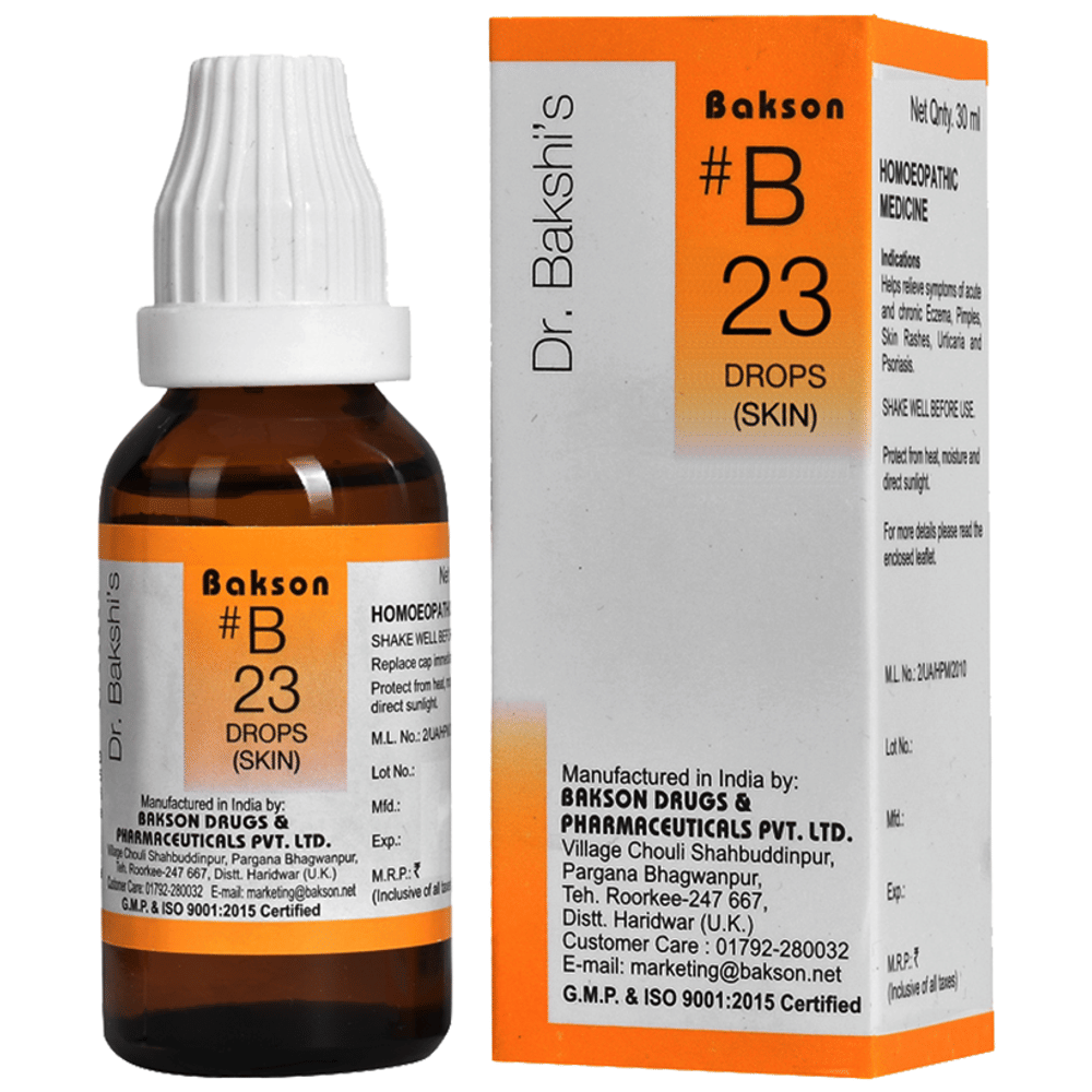 Bakson B23 Skin Drop bottle of 30 ml Drop