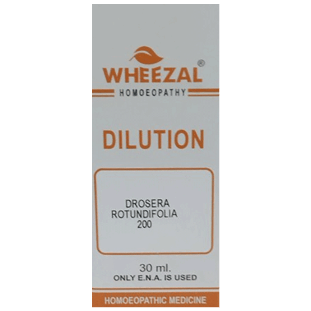 Wheezal Drosera Rotundifolia Dilution 200 bottle of 30 ml Dilution