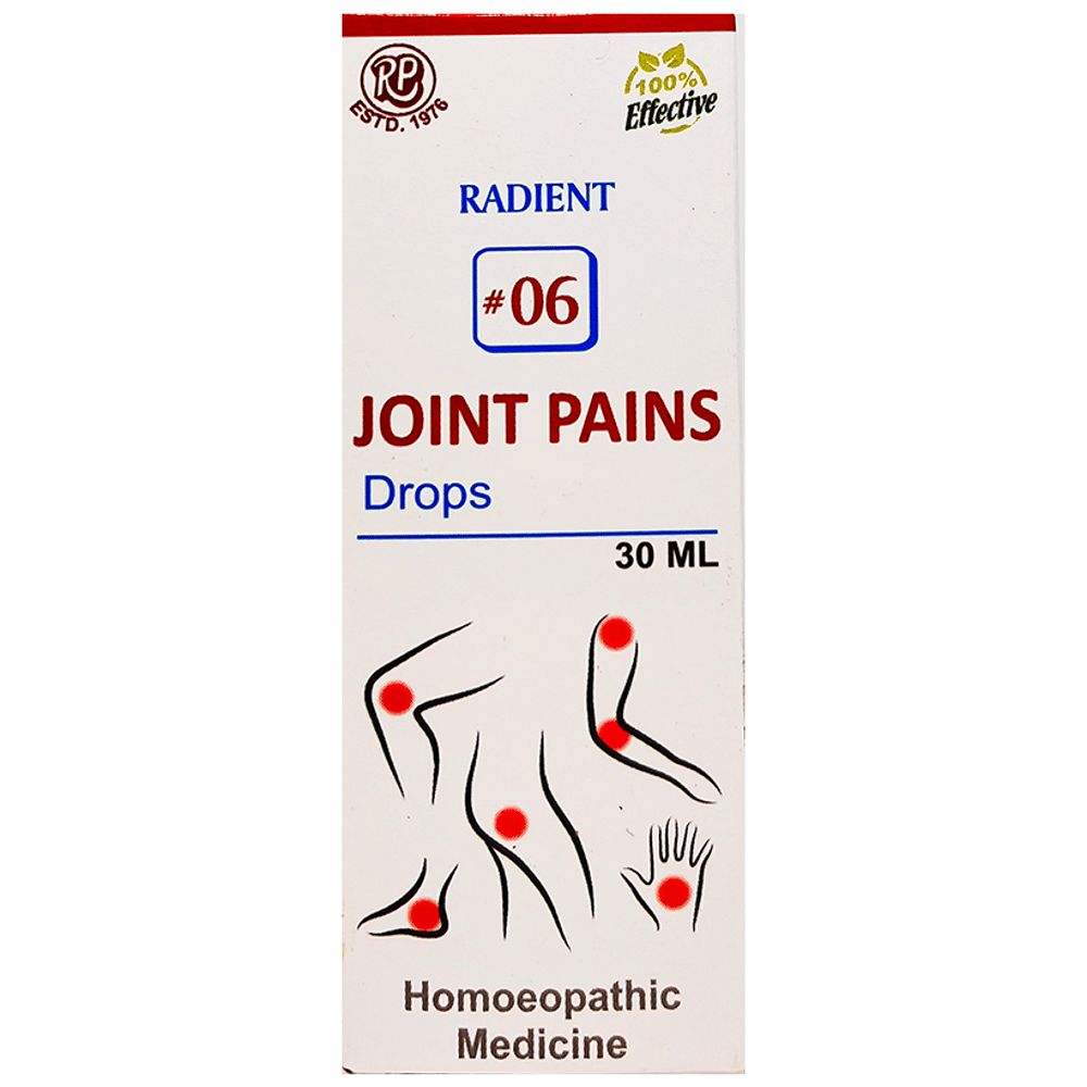 Radient #6 Joint Pains Drops bottle of 30 ml Oral Drops