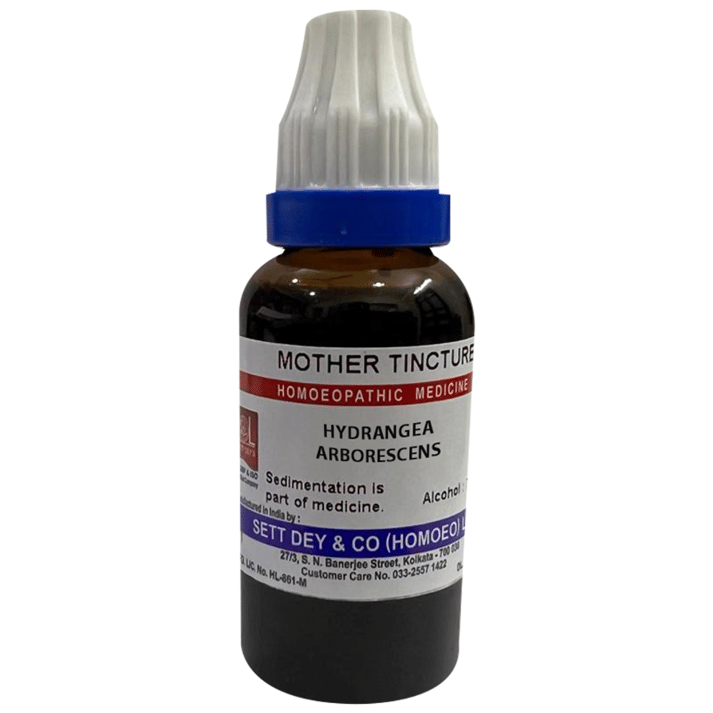 Sett Dey Hydrangea Arborescens Mother Tincture bottle of 30 ml Mother Tincture