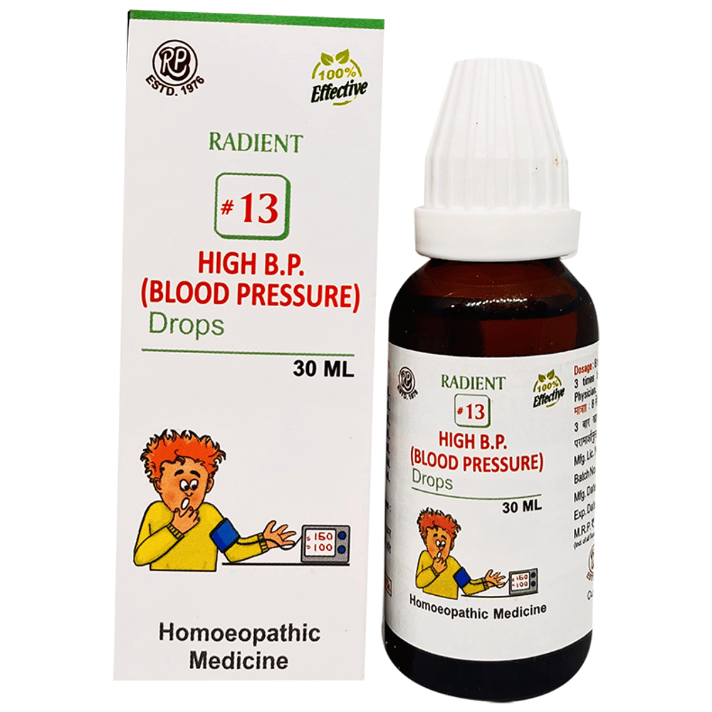 Radient 13 High B.P. (Blood Pressure) Oral Drops bottle of 30 ml Oral Drops