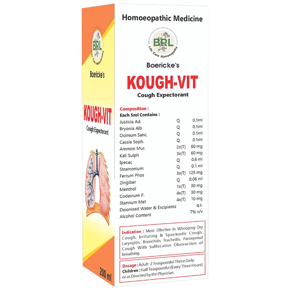 BRL Kough-Vit Cough Expectorant bottle of 200 ml Expectorant