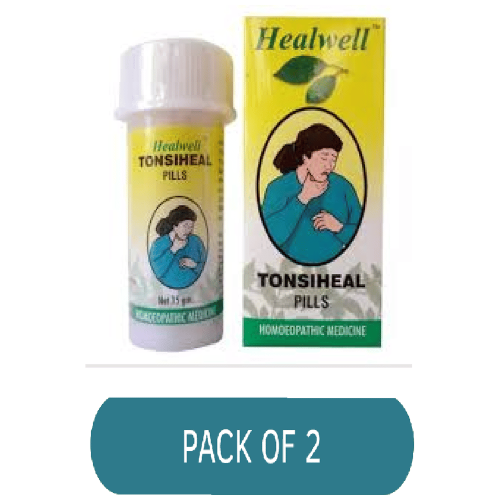 Healwell Tonsiheal Pills bottle of 15 gm Tablet