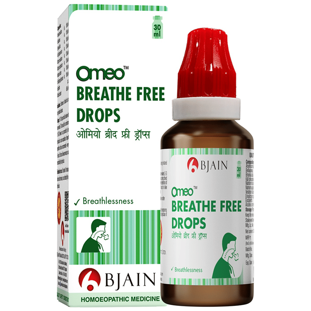 Bjain Omeo Breathe Free Drop bottle of 30 ml Drop
