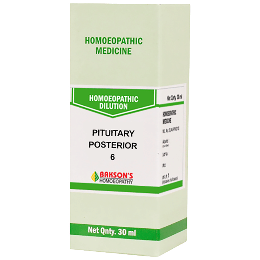 Bakson's Homeopathy Pituitary Posterior Dilution 6 bottle of 30 ml Dilution