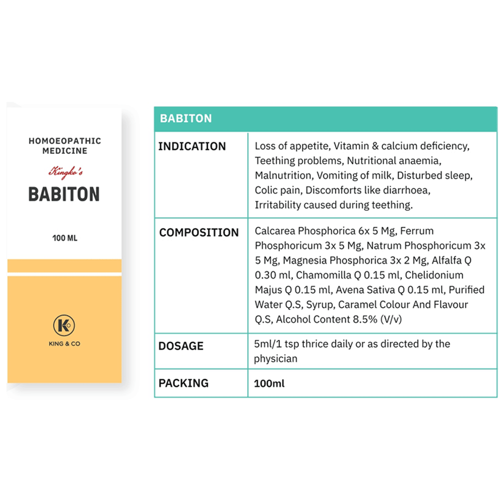 Kingko's Babiton bottle of 100 ml Liquid Kingko's Babiton bottle of 100 ml Liquid