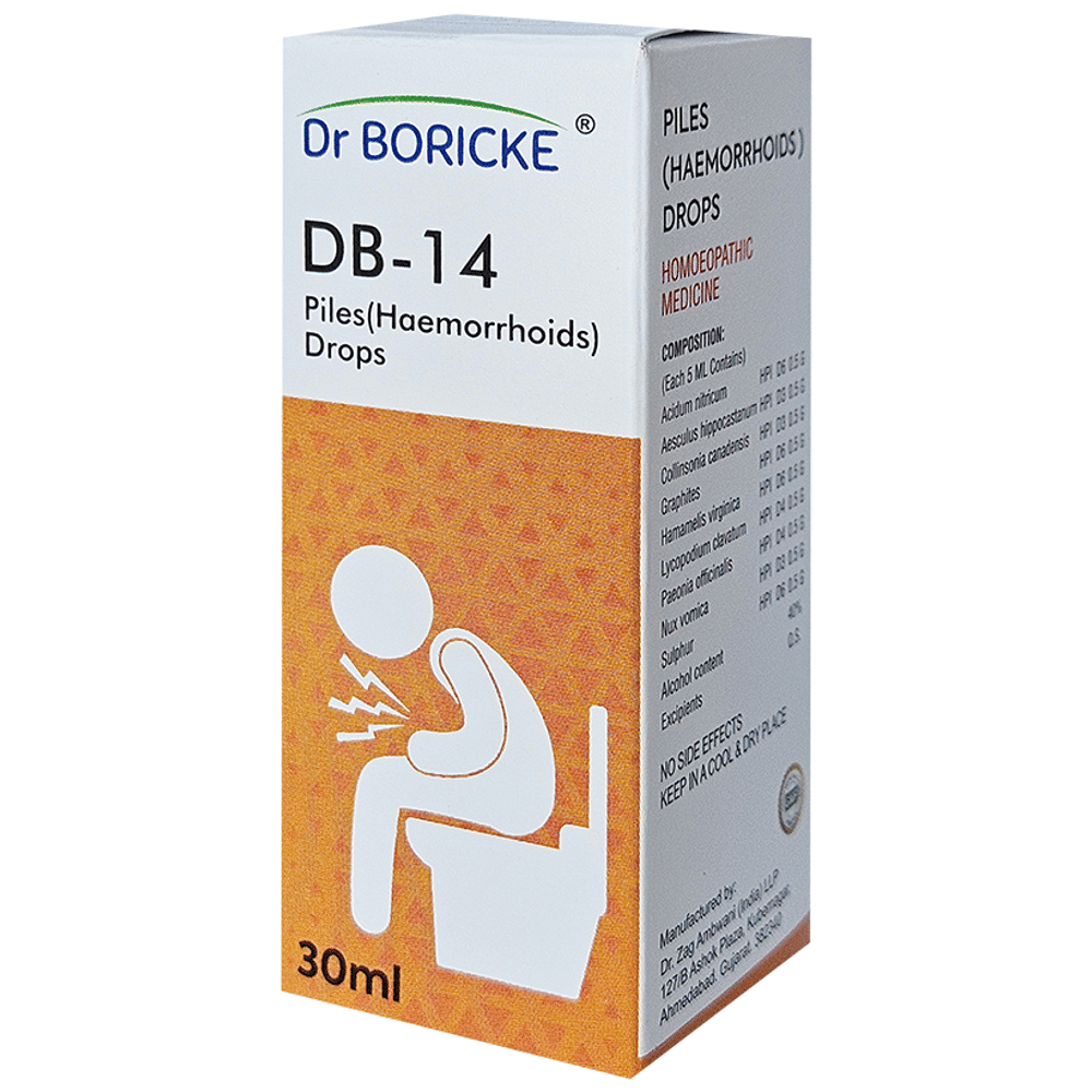 Dr Boricke DB 14 Piles Drop bottle of 30 ml Oral Drops