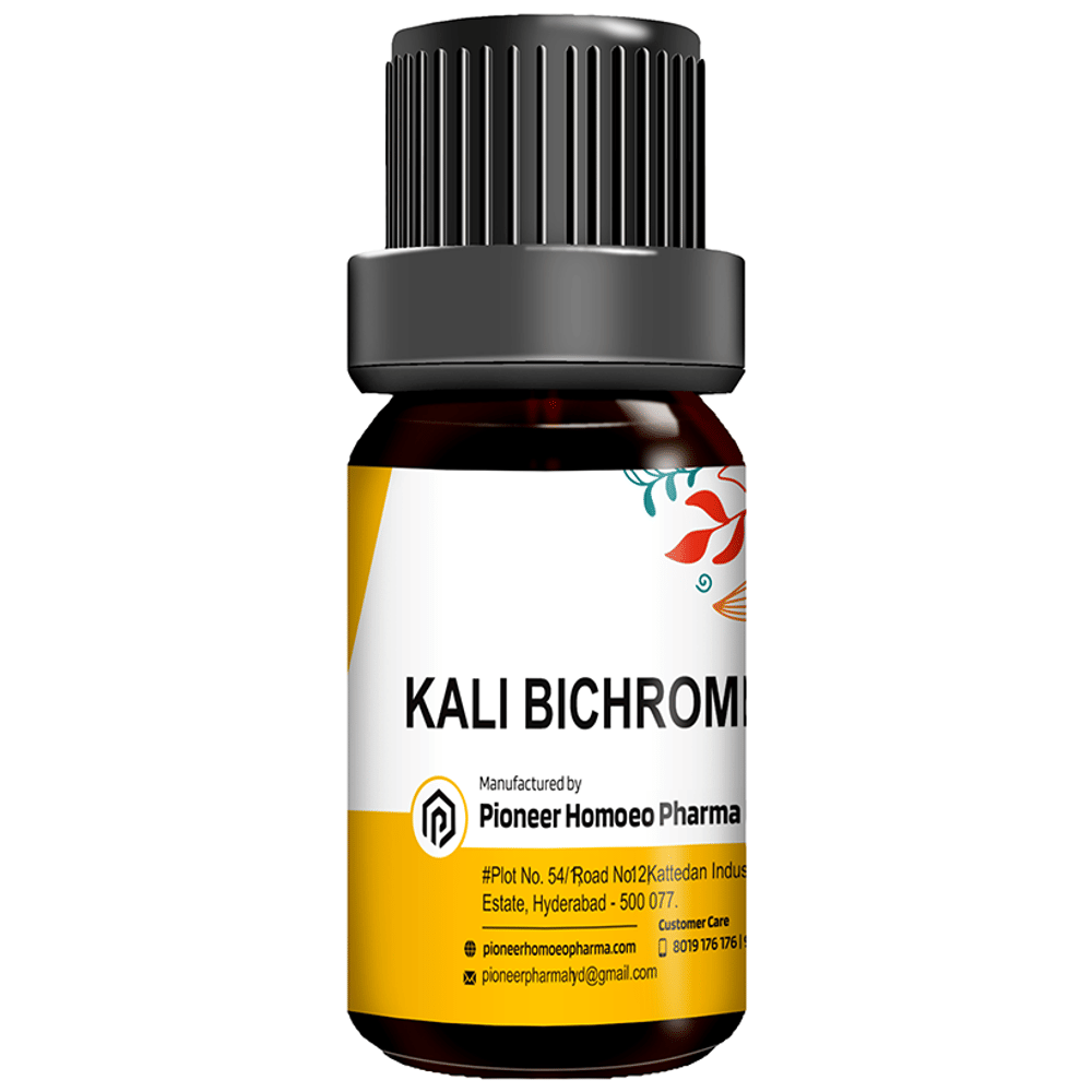 Pioneer Pharma Kali Bichromicum Globules Pellets Multidose Pills 30 CH bottle of 150 tablets Pioneer Pharma Kali Bichromicum Globules Pellets Multidose Pills 30 CH bottle of 150 tablets