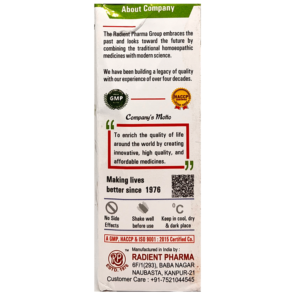 Radient #86 Kalmegh Drops bottle of 30 ml Oral Drops