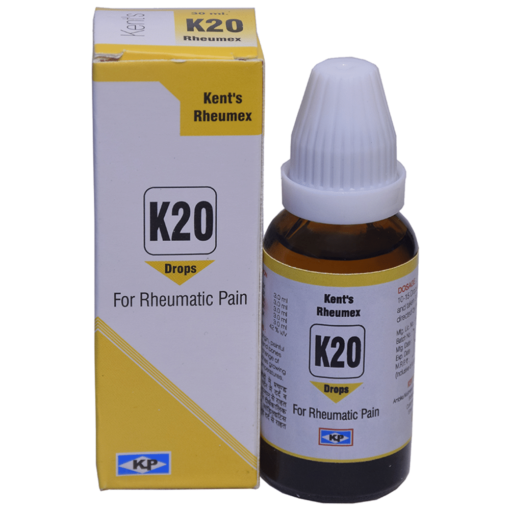Kent's K20 Rheumatic Pain Oral Drops bottle of 30 ml Oral Drops