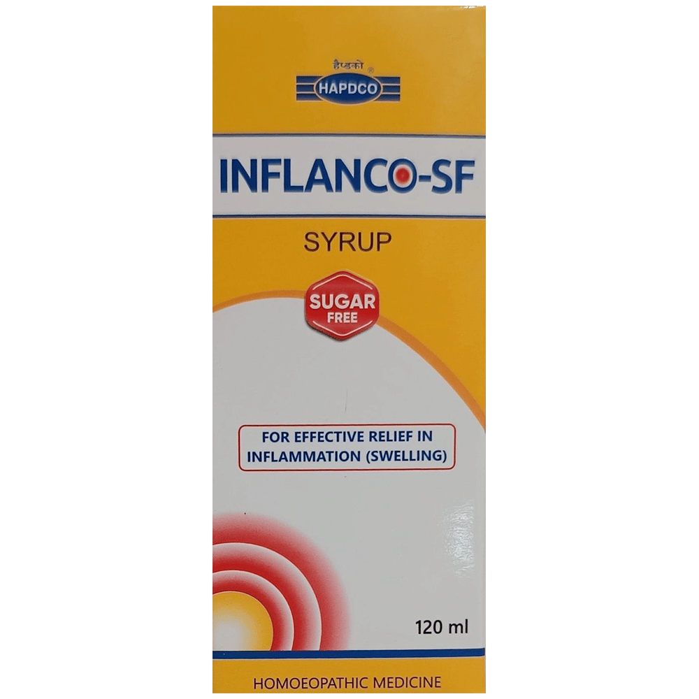Hapdco Inflanco-SF Syrup Sugar Free bottle of 120 ml Syrup