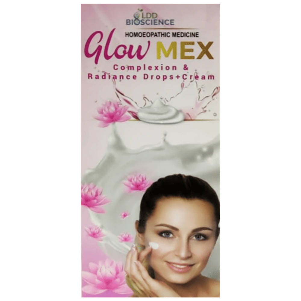 LDD Bioscience Combo Pack of Glow Mex Complexion & Radiance Drop 30ml and Glow Mex Complexion & Radiance Cream 25gm combo pack of 2 Packs
