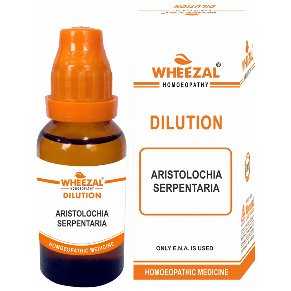 Wheezal Aristolochia Serpentaria Dilution 30 bottle of 30 ml Dilution