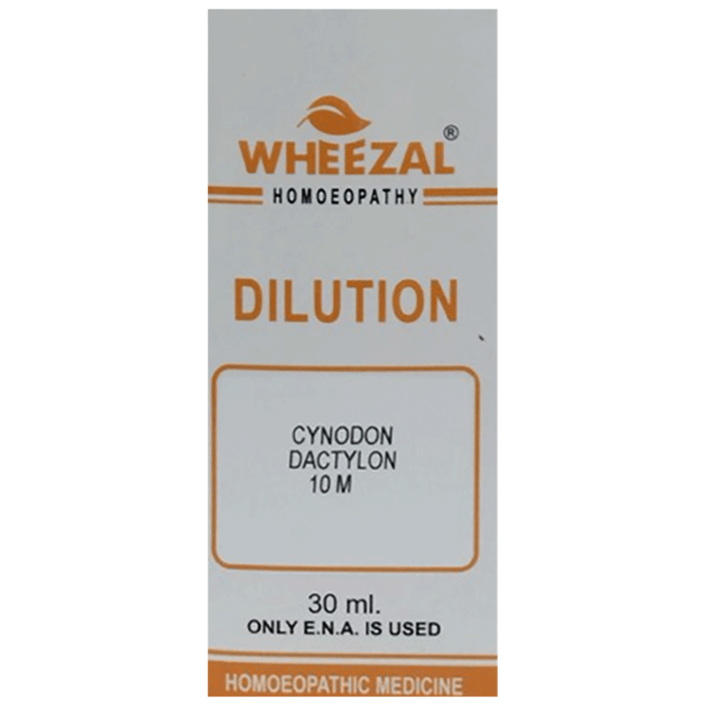 Wheezal Cynodon Dactylon Dilution 10M bottle of 30 ml Dilution