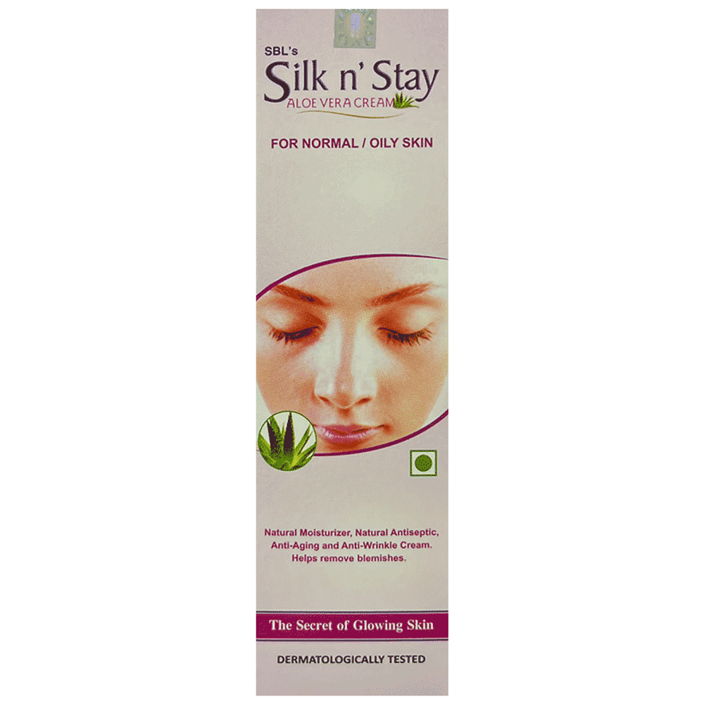 SBL Silk N Stay Aloe Vera Cream for Normal / Oily Skin tube of 100 gm Cream