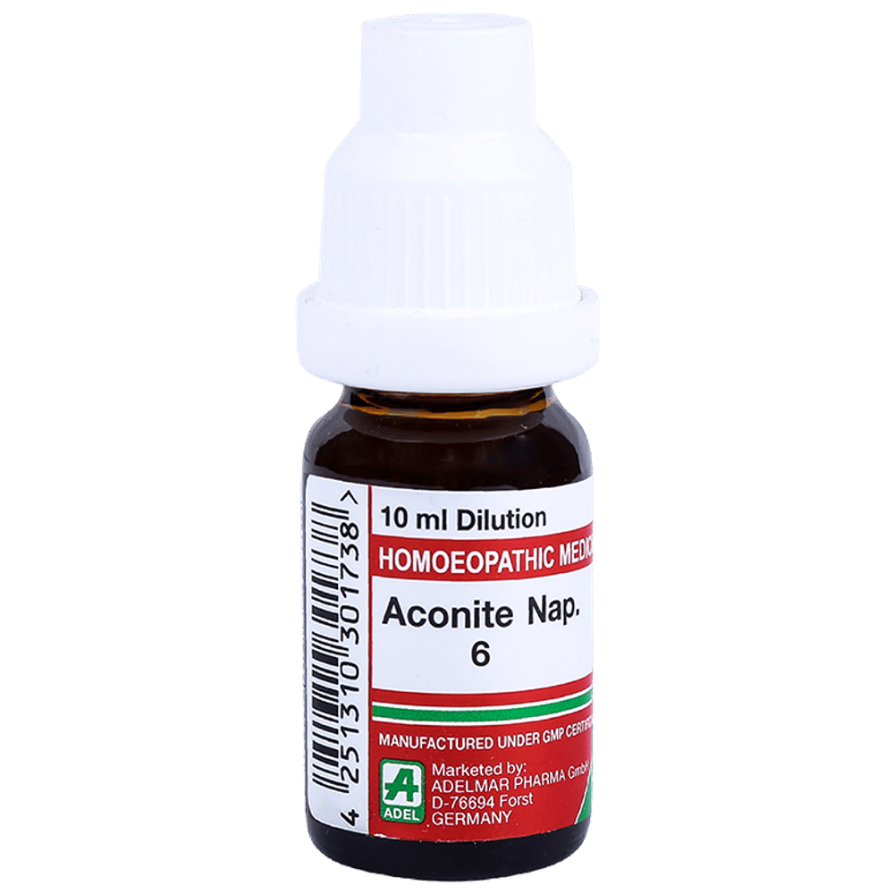 ADEL Aconite Nap.  Dilution 6 bottle of 10 ml Dilution