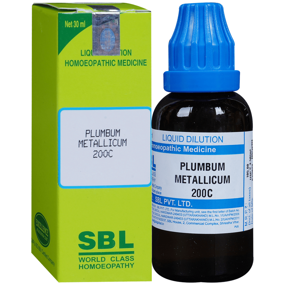 SBL Plumbum Metallicum Dilution 200 CH bottle of 30 ml Dilution