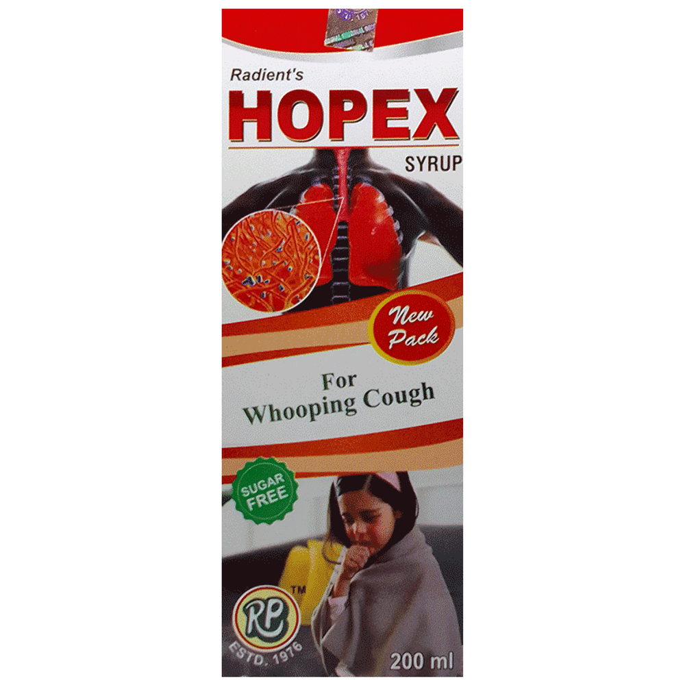 Radient Hopex Syrup Sugar Free bottle of 200 ml Syrup